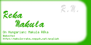 reka makula business card