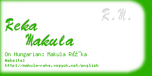 reka makula business card